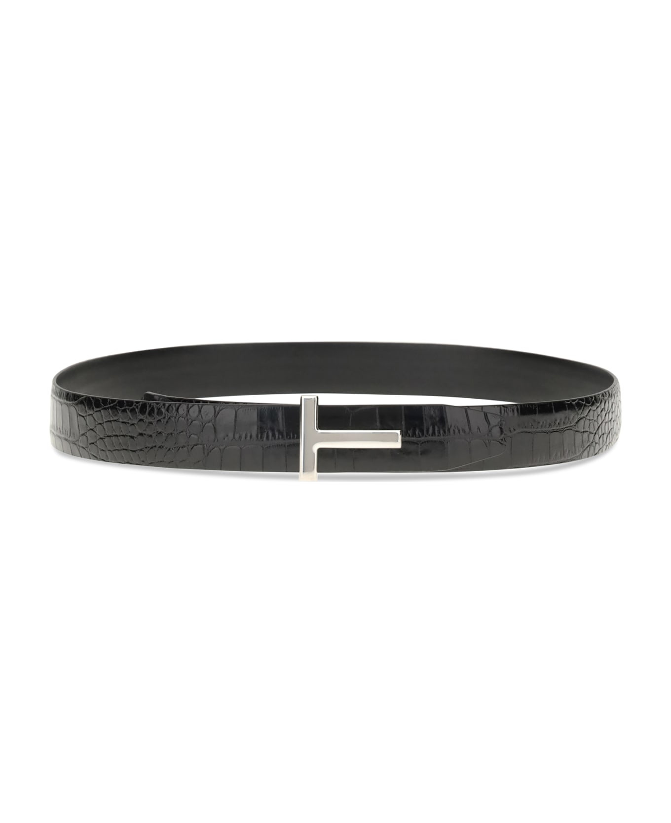 Croco Leather Belt - 2