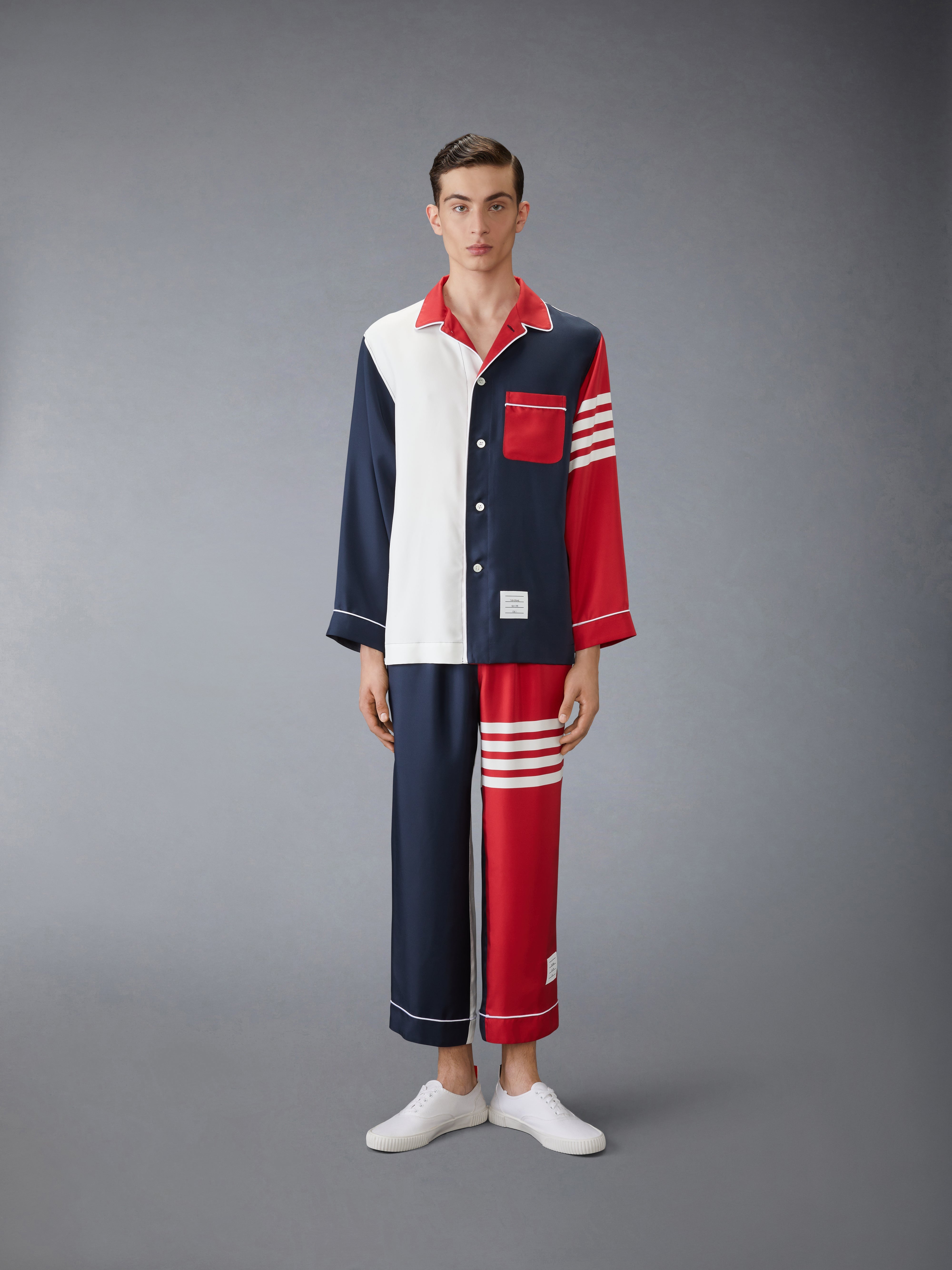 HOLIDAY SILK PAJAMA SHIRT - 4
