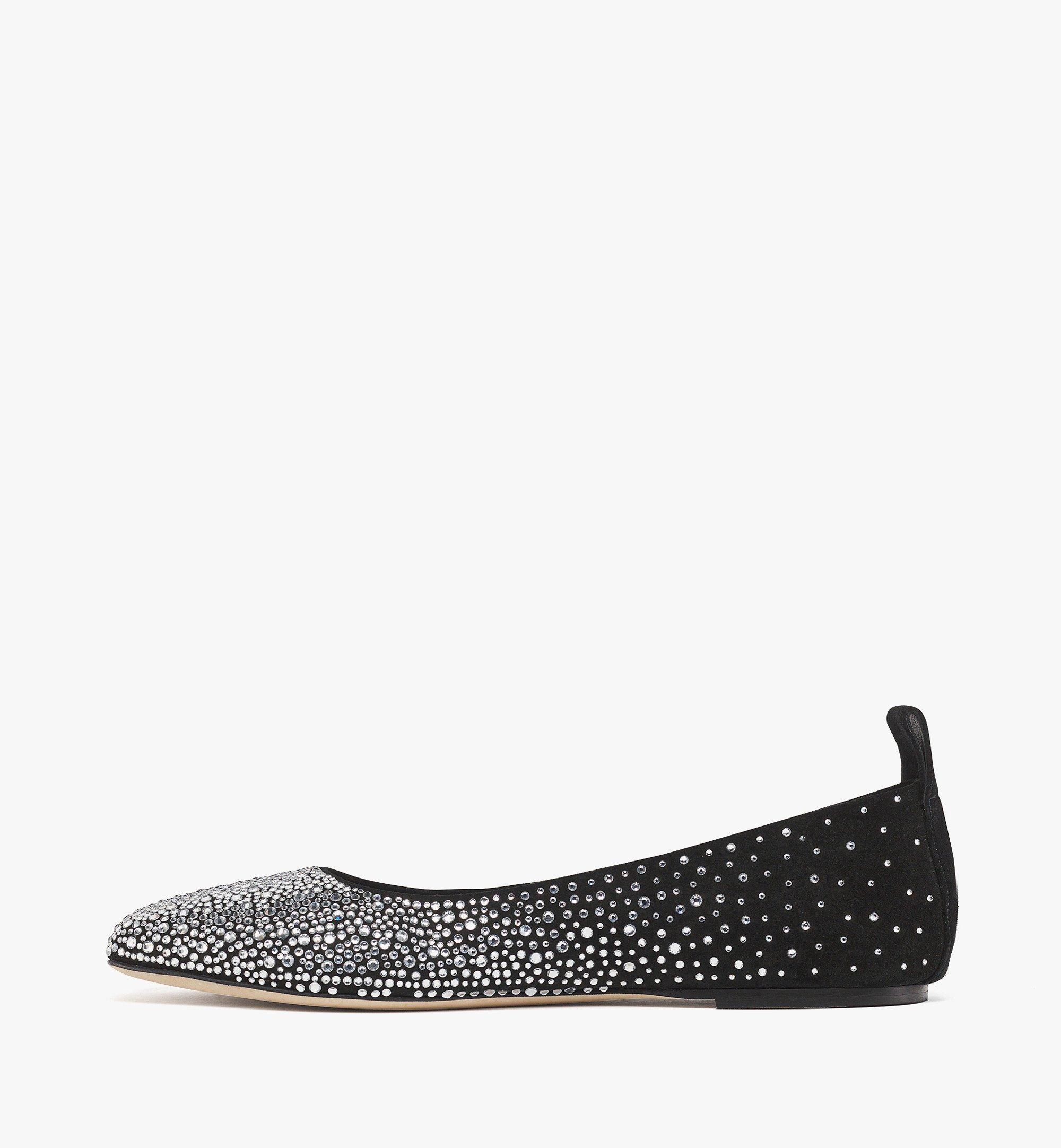 Ballerina Shoes in Gradation Crystal Suede - 2
