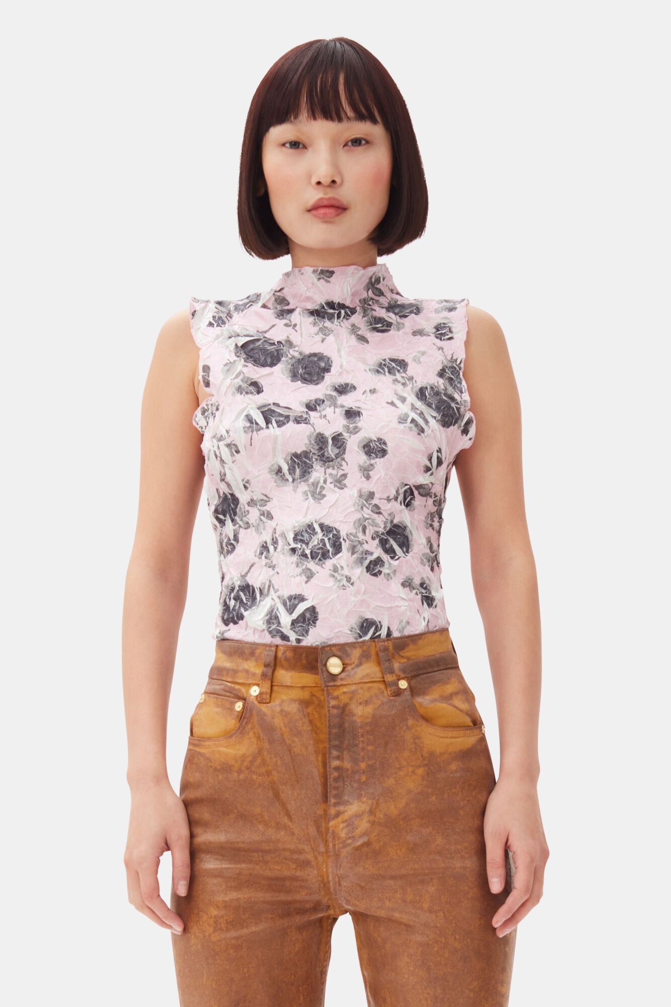PINK FLORAL PRINTED TOP - 2