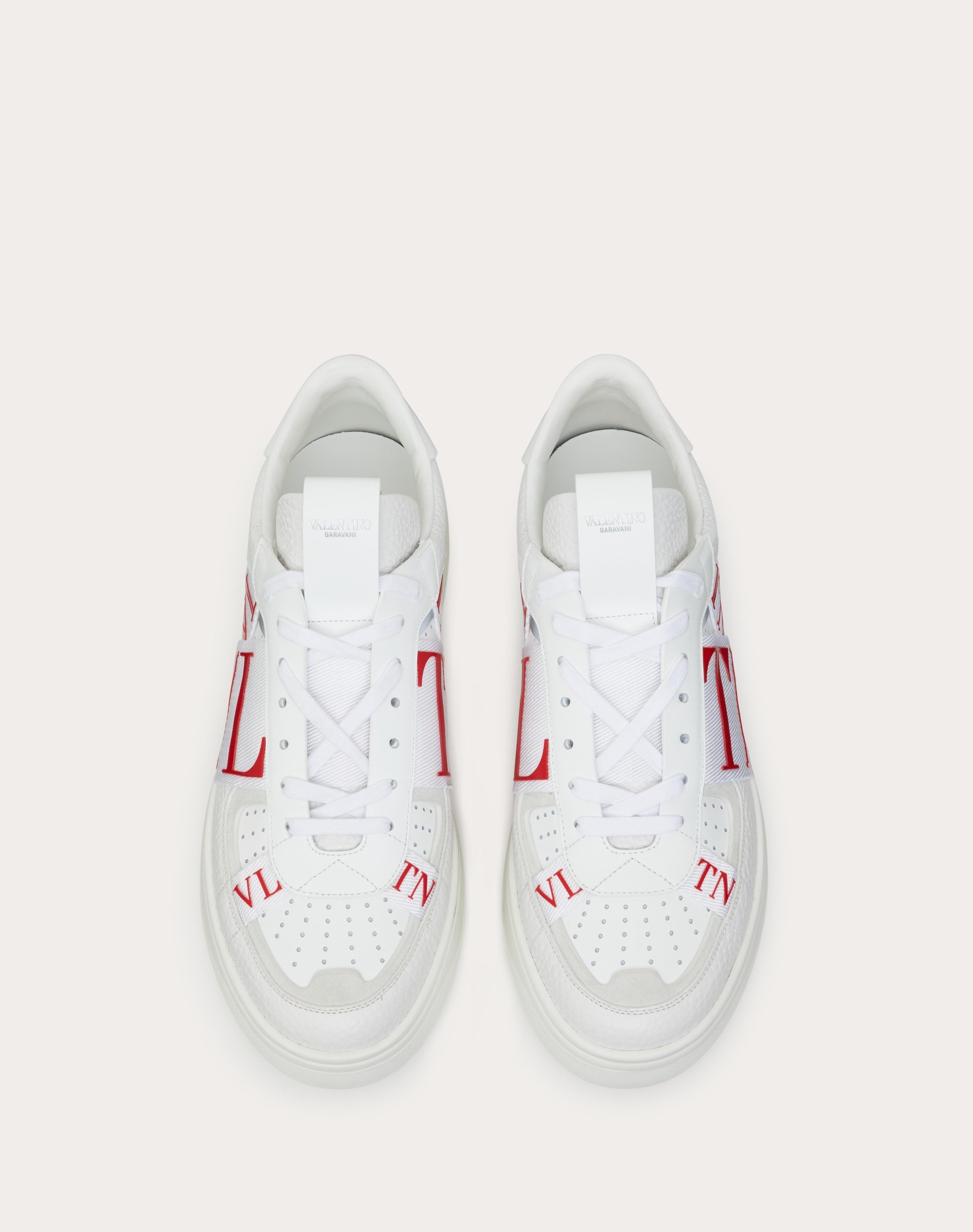 LOW-TOP CALFSKIN VL7N SNEAKER WITH BANDS - 4