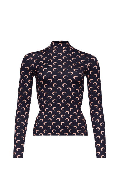 Regenerated All Over Moon Jersey Second Skin Top - 1