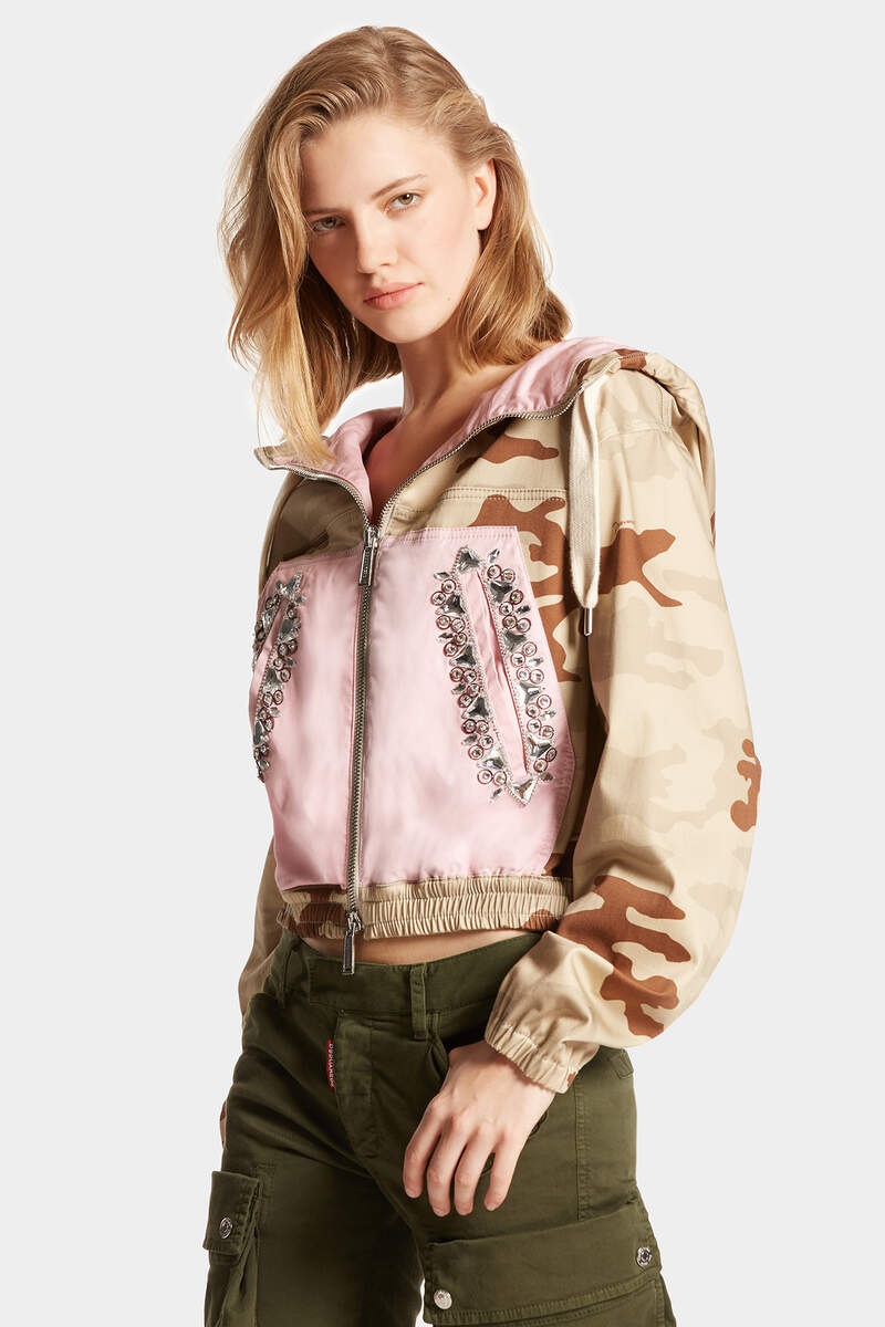 DIAMONDS CAMOU HOODIE JACKET - 5
