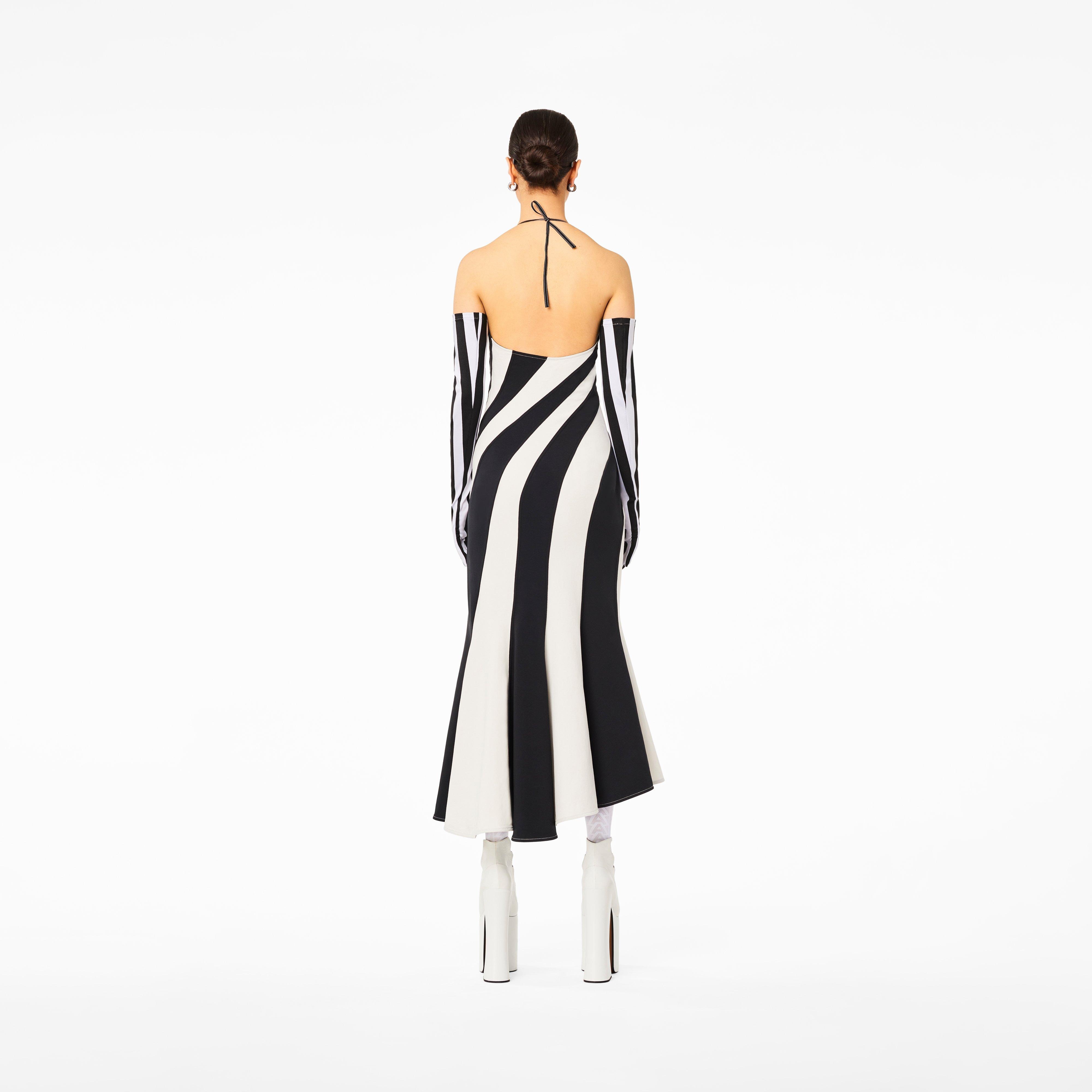 THE WAVE HALTER DRESS - 4