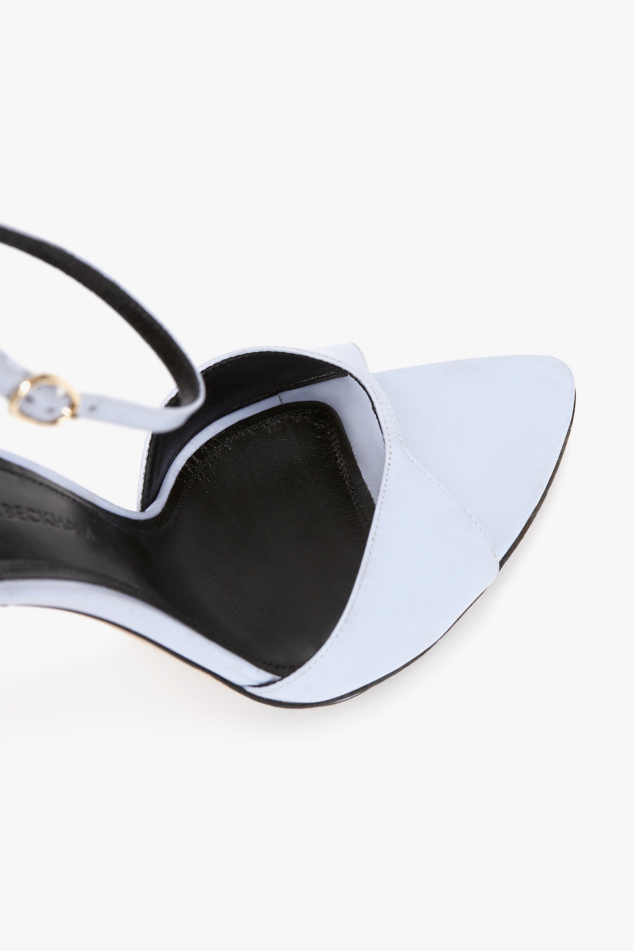 Pointy Toe Stiletto Sandal in Lilac Leather - 4