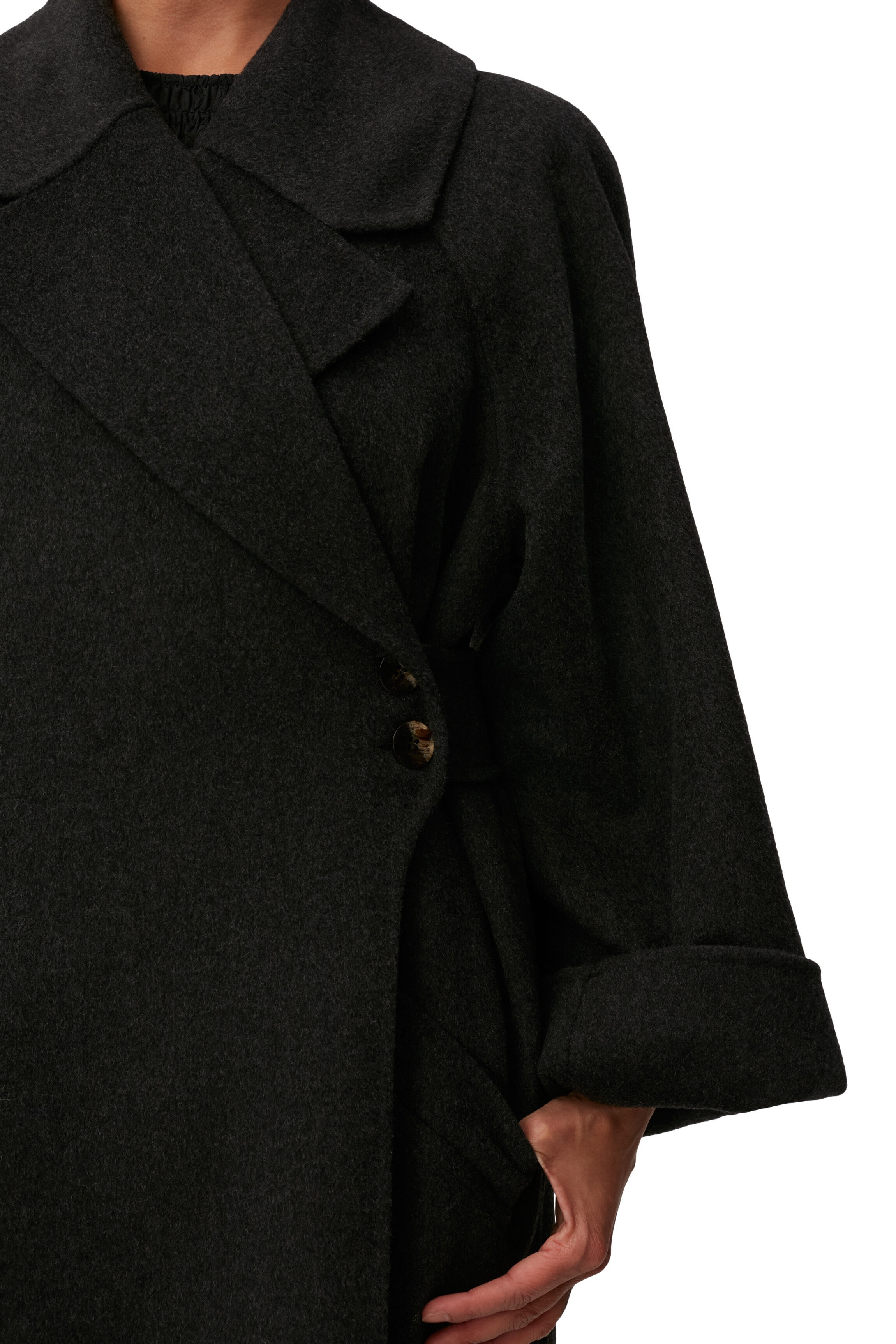LONG WOOL COAT - 6