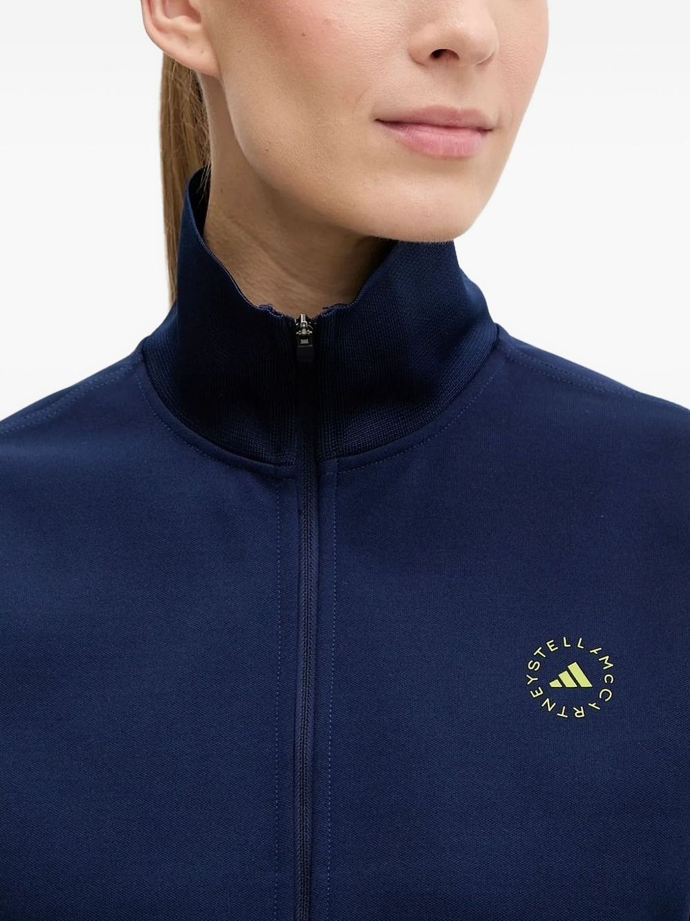 high-neck zip-up sweatshirt - 3