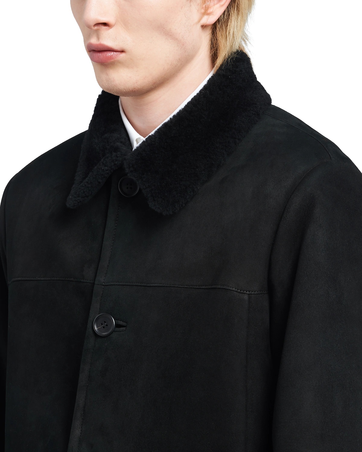 Suede sheepskin coat - 5