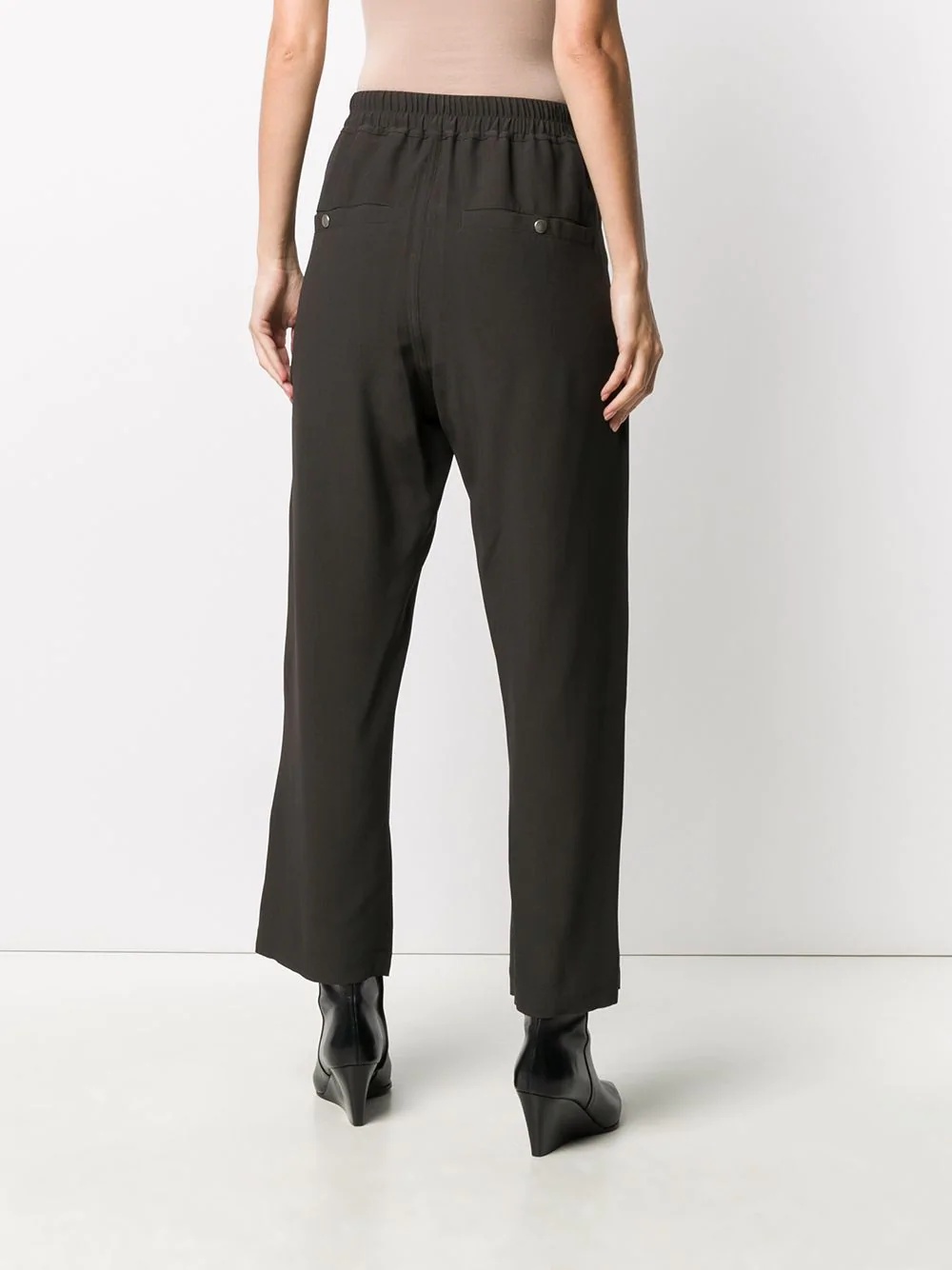 relaxed-fit drawstring trousers - 4