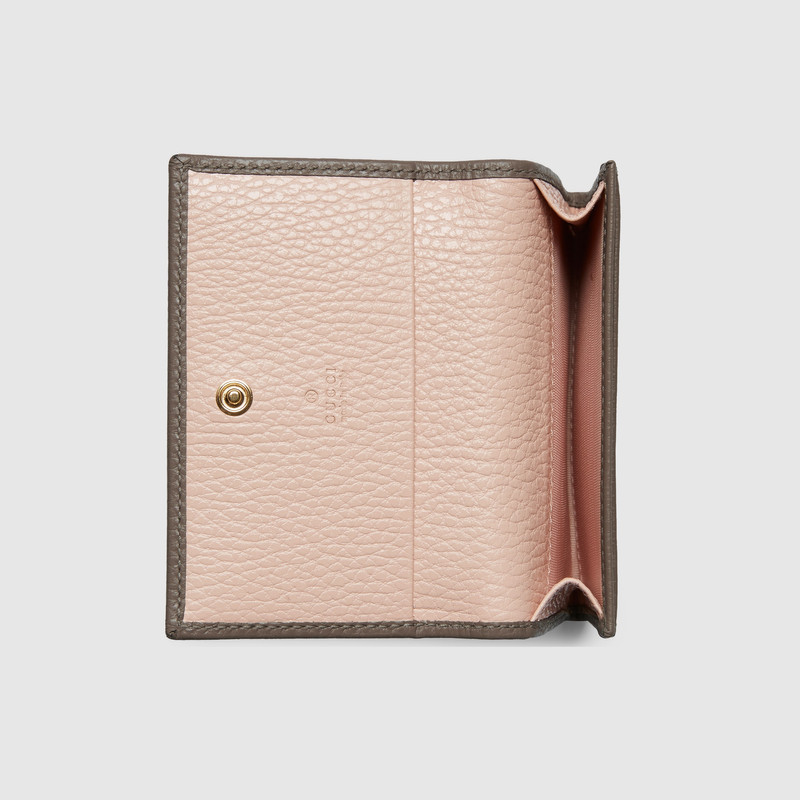 GG Marmont pink interior card case 5