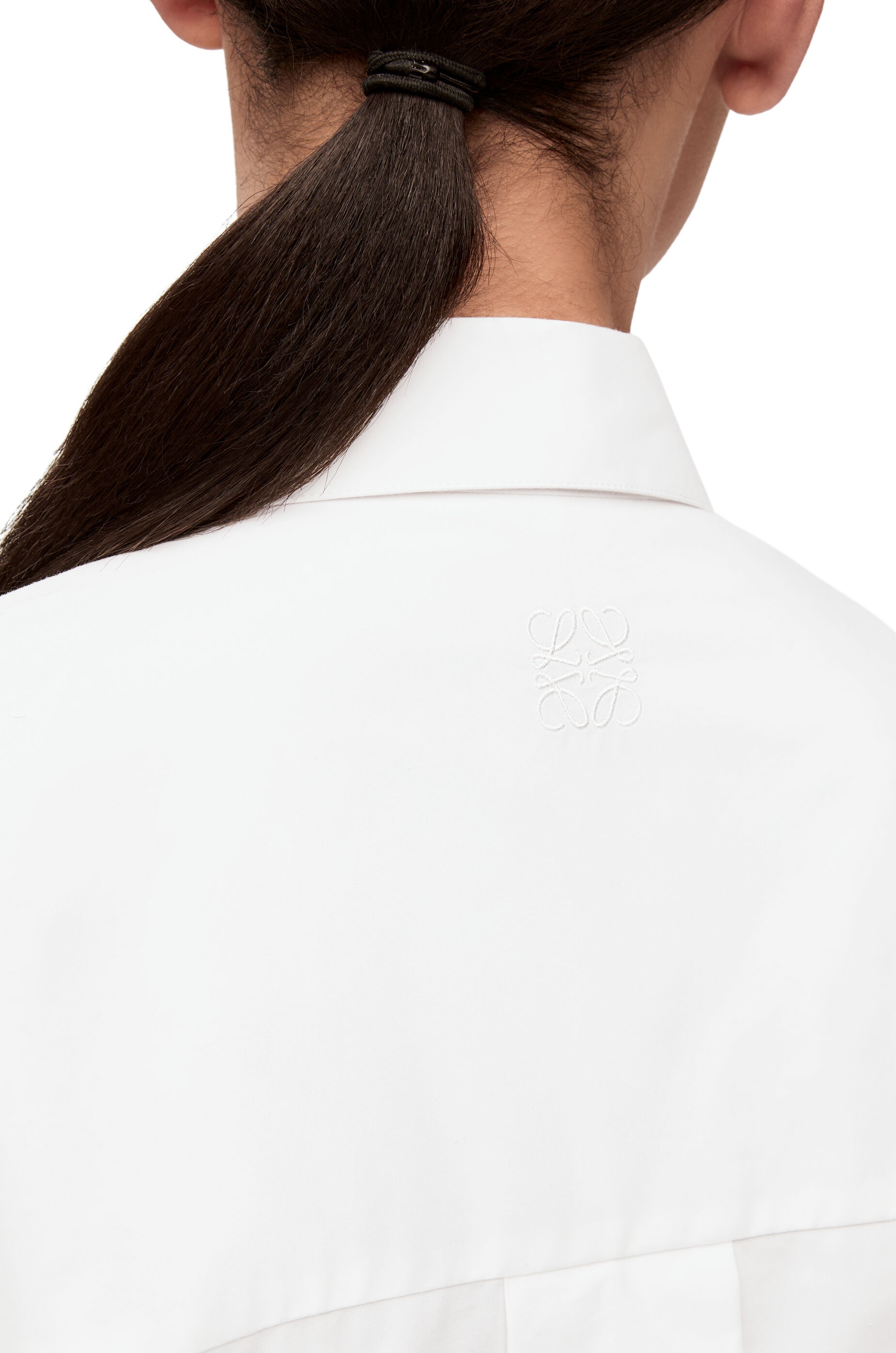 Trapeze shirt dress in cotton poplin - 5