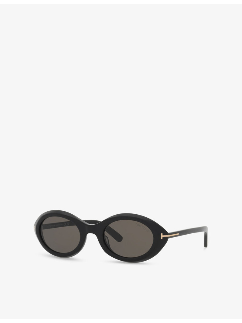 TOM FORD FT1186 Troy Oval-Frame Acetate Sunglasses outlook