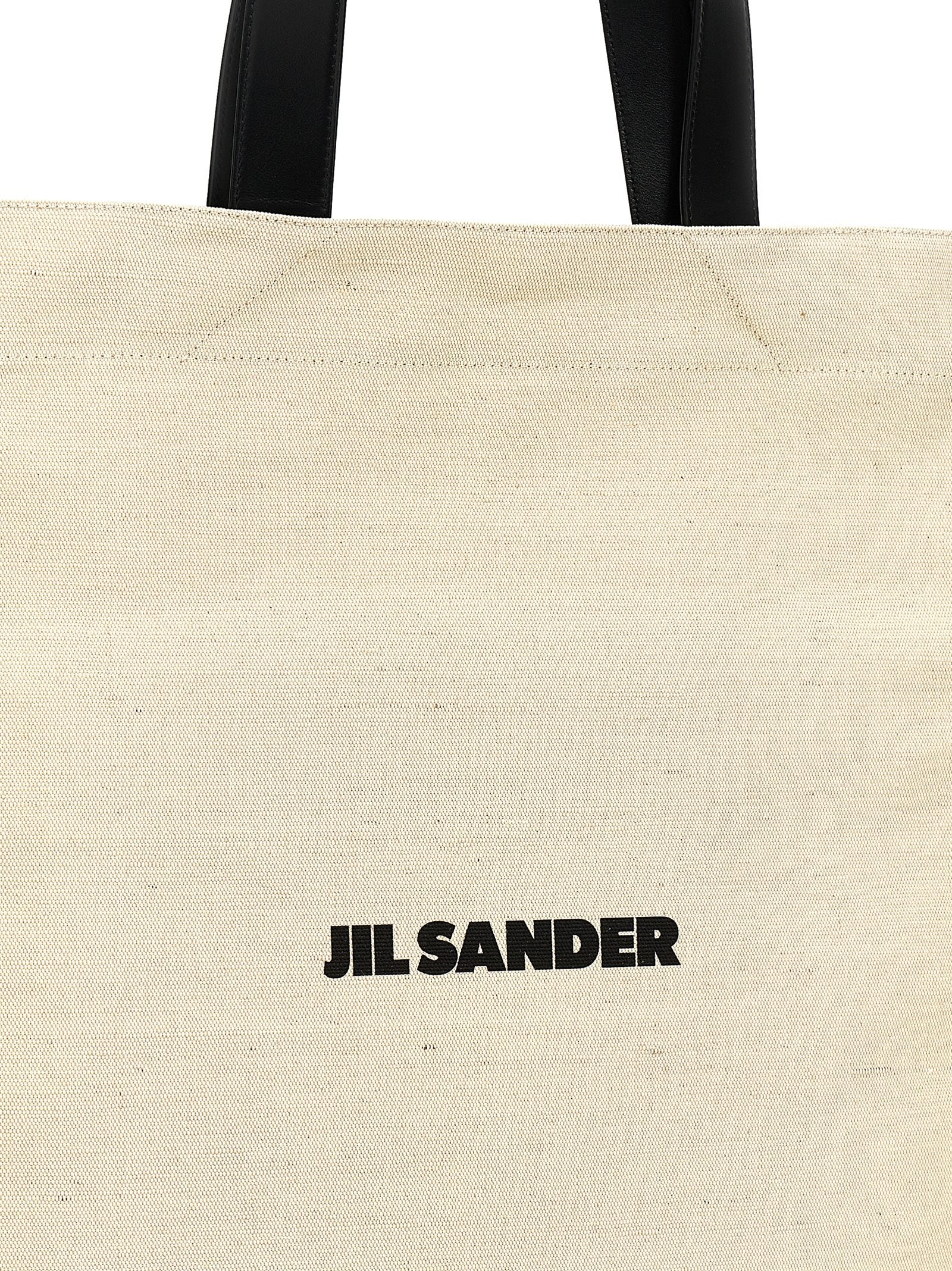 Flat Tote Bag White/Black - 3