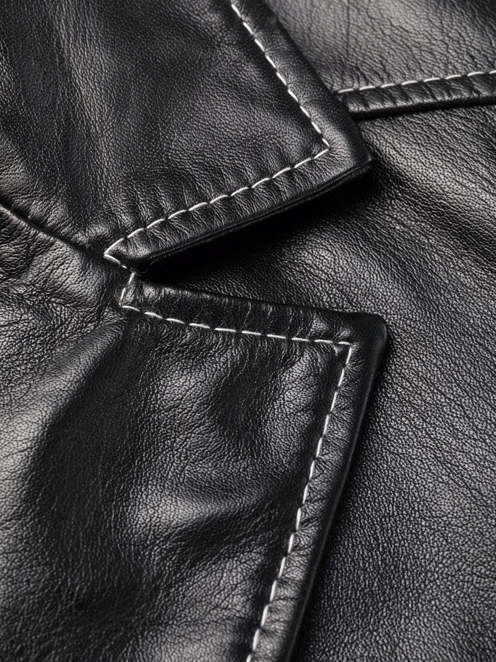 leather shirt minidress - 6