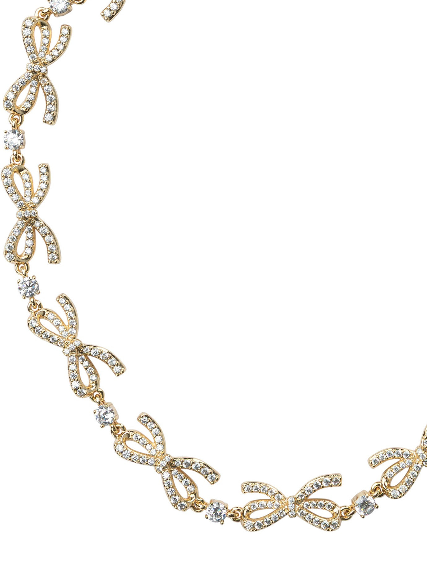 Self-portrait Necklace With Embellished Bows And Crystals - 2