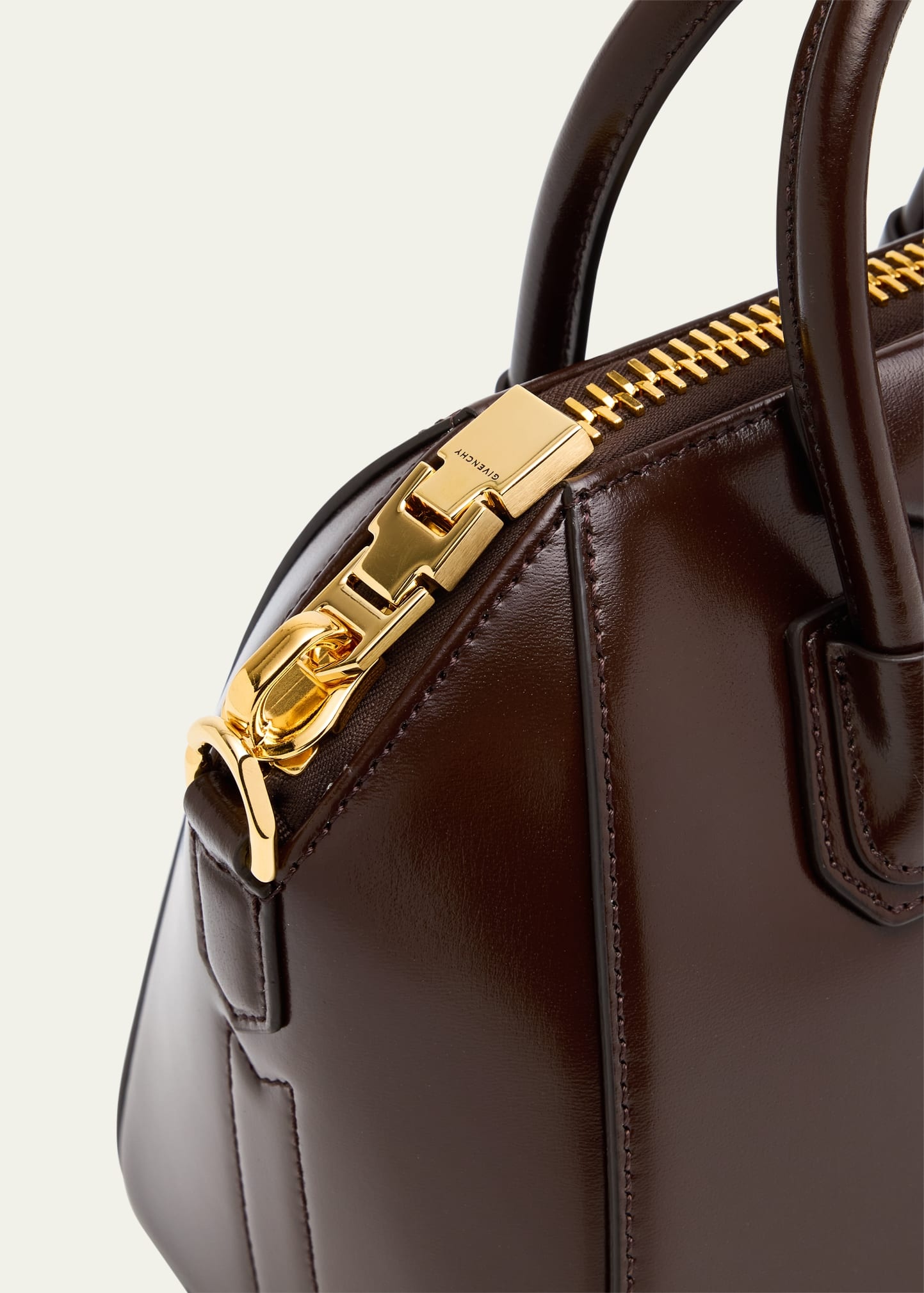 Antigona Mini Top Handle Bag in Box Leather - 5