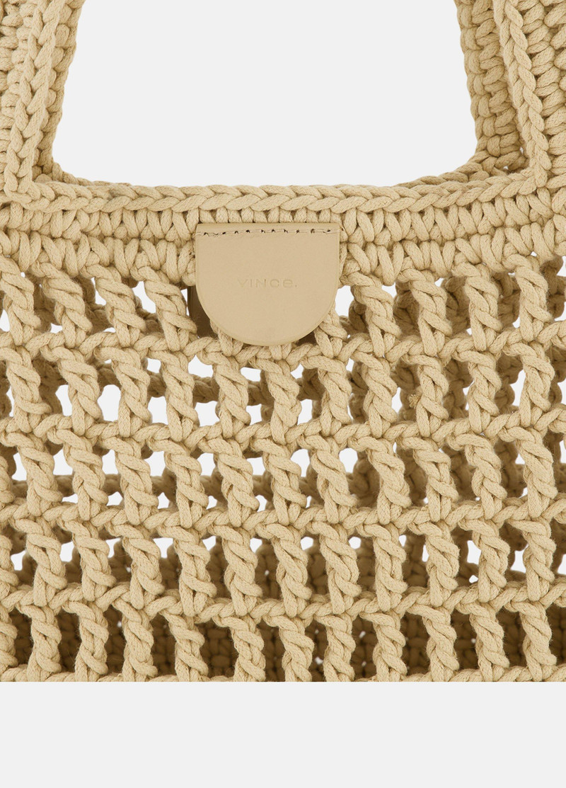 Vince Barcelona Cotton Crochet Small Tote outlook