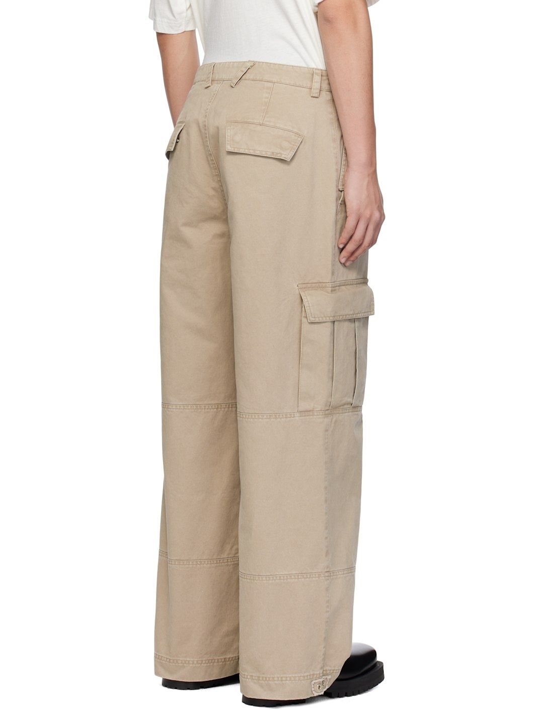 Beige Perfect Cargo Pants - 3