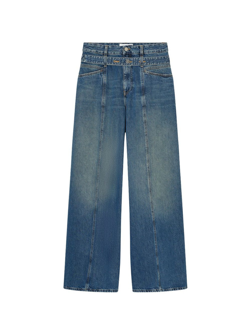Zoya-X panelled wide-leg jeans 1