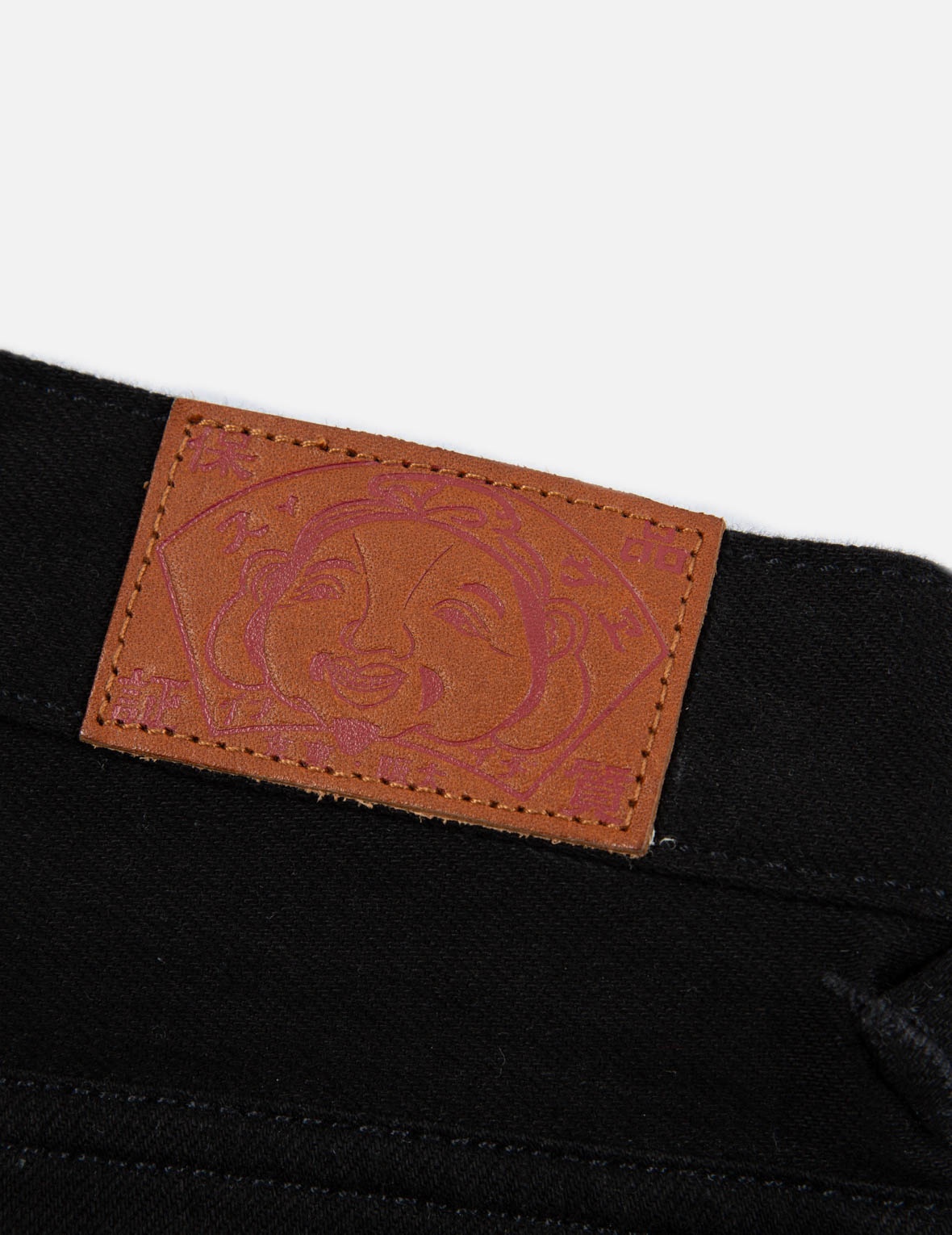 “KOI PLAYING IN THE WAVES” DAICOCK PRINT BOYFRIEND JEANS - 7