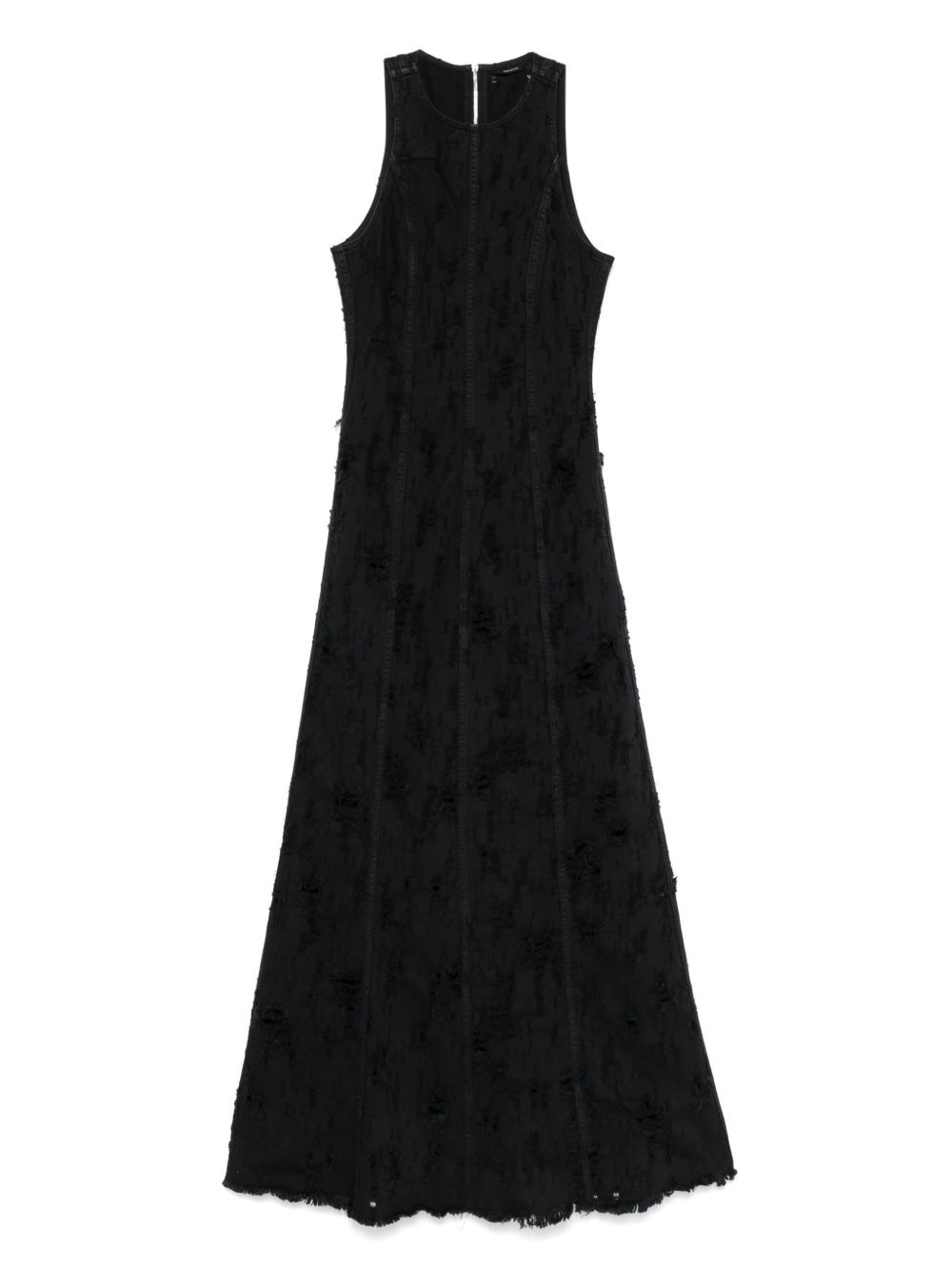 distressed maxi dress - 1