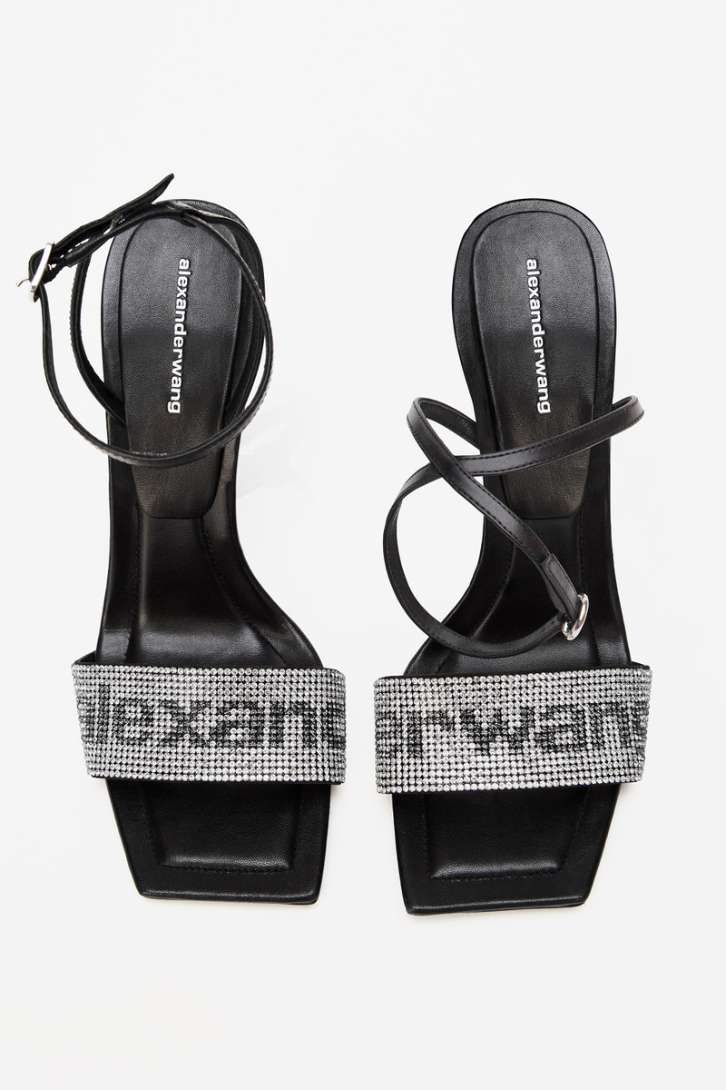 JULIE CRYSTAL LOGO STRAP SANDAL 4