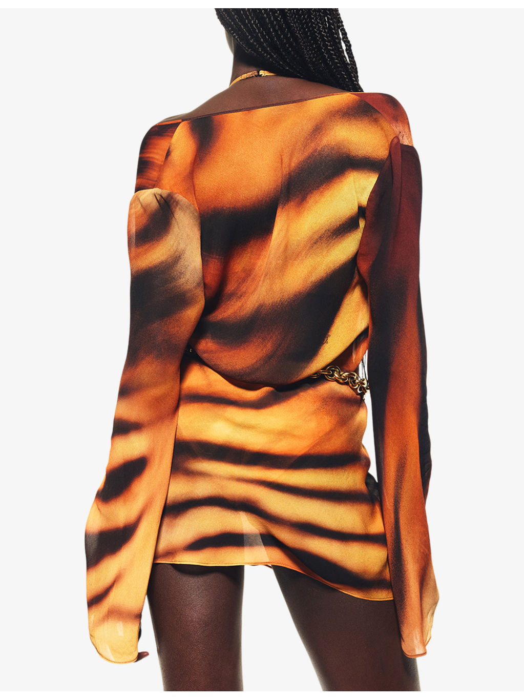 SKIMS x Cavalli Graphic-Print Stretch-Woven Cover-Up - 4