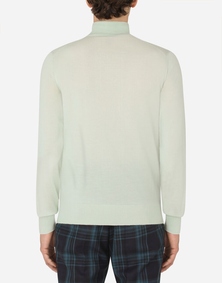 Wool turtle-neck sweater - 3
