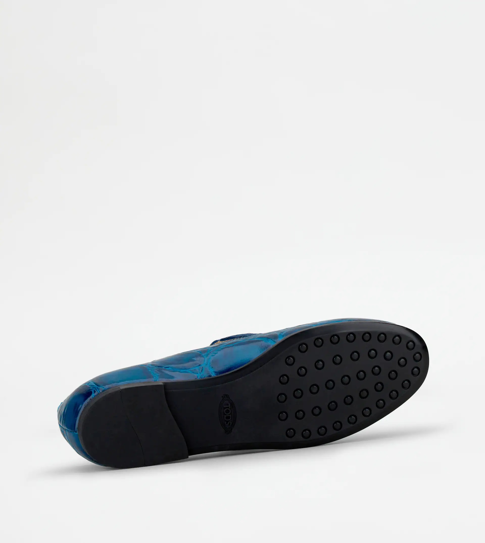 LOAFERS IN LEATHER - BLUE - 4