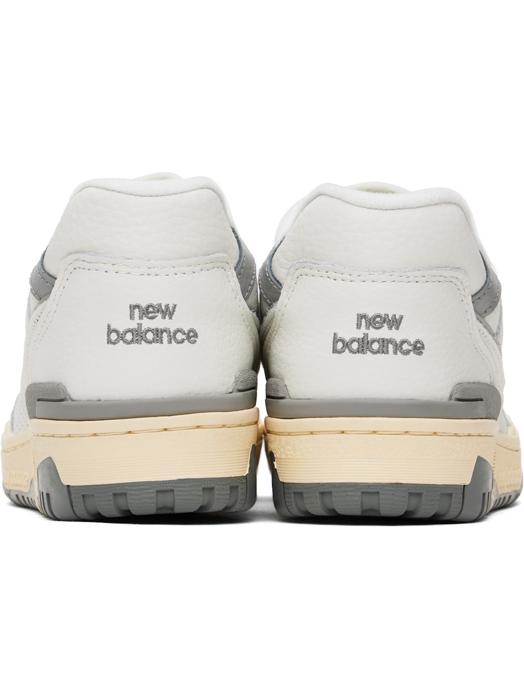 White & Gray 550 Sneakers - 2