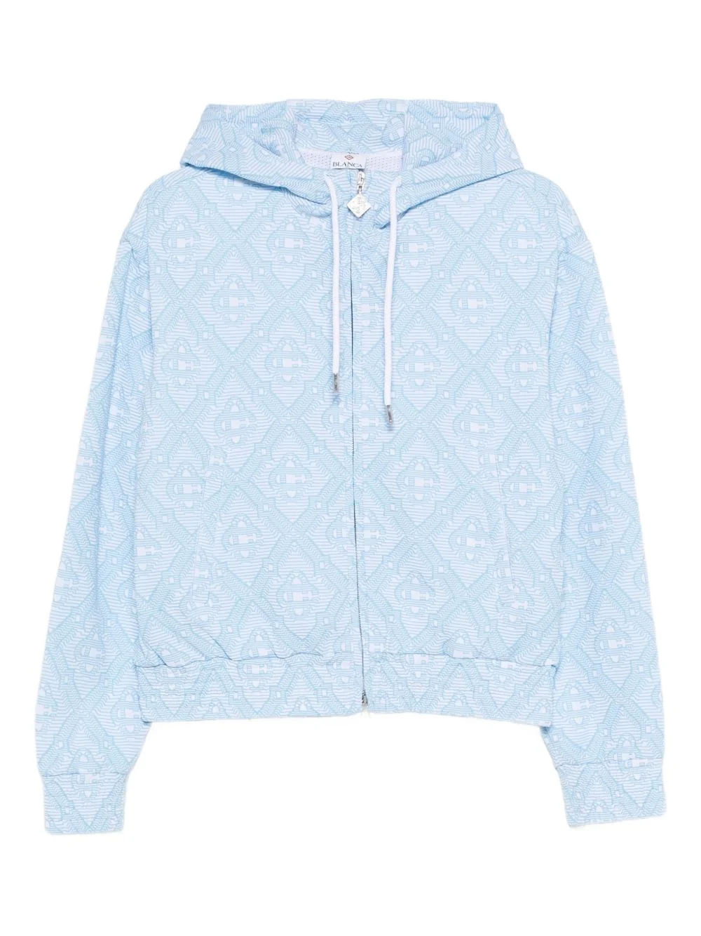 patterned hoodie - 1