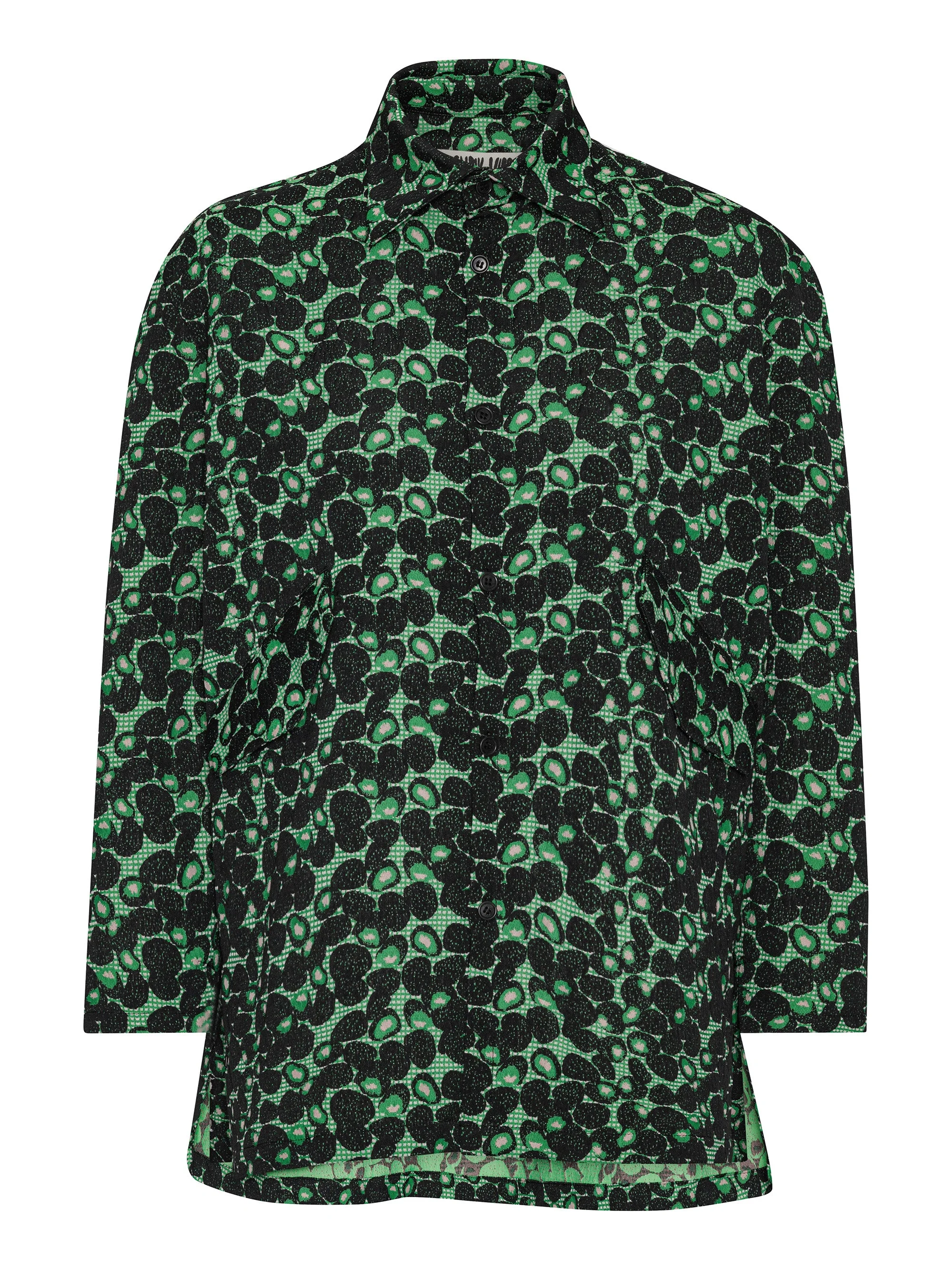 LOVE YOU BLOUSE - DARK GREEN BERRIES - 1