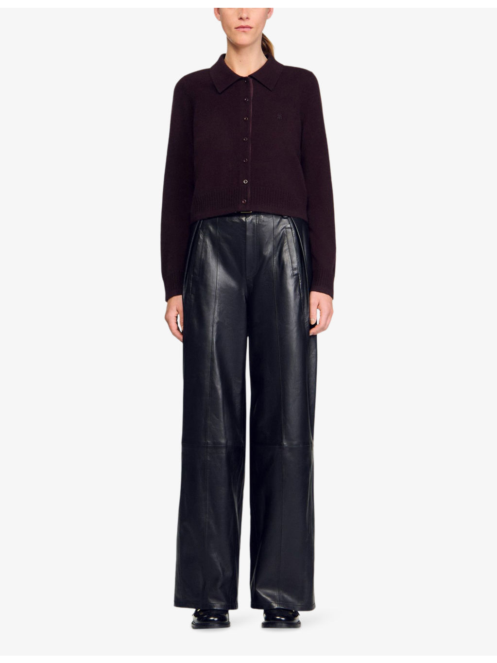 Branded Wool and Cashmere Cardigan - 2