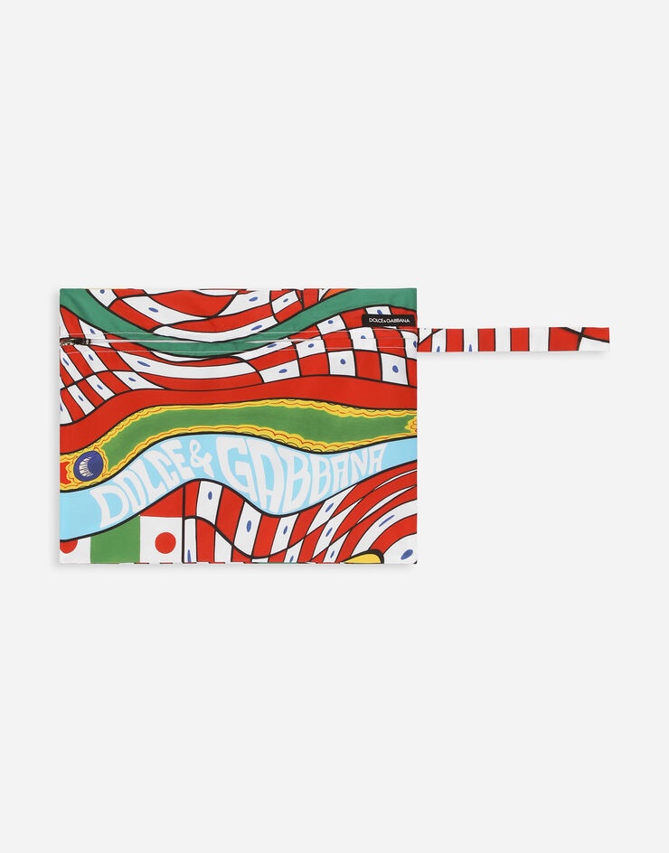 Carretto-print swim shorts - 3