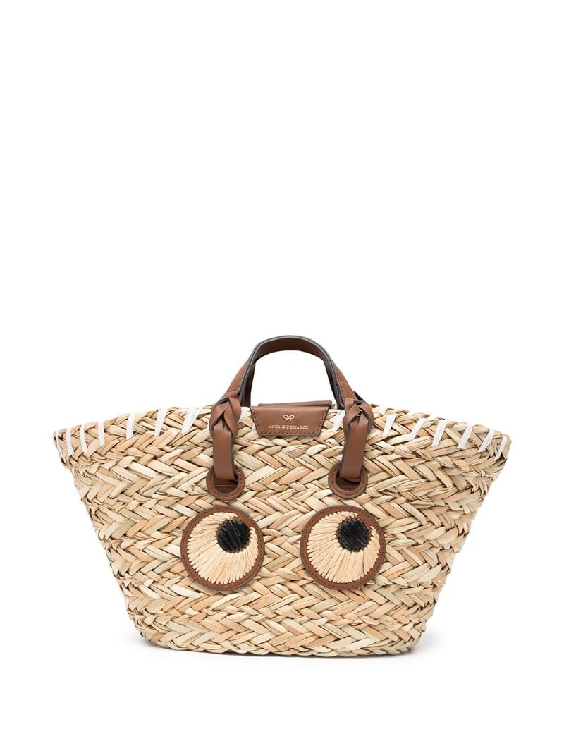 Anya Hindmarch Eyes seagrass straw bag farfetch REVERSIBLE