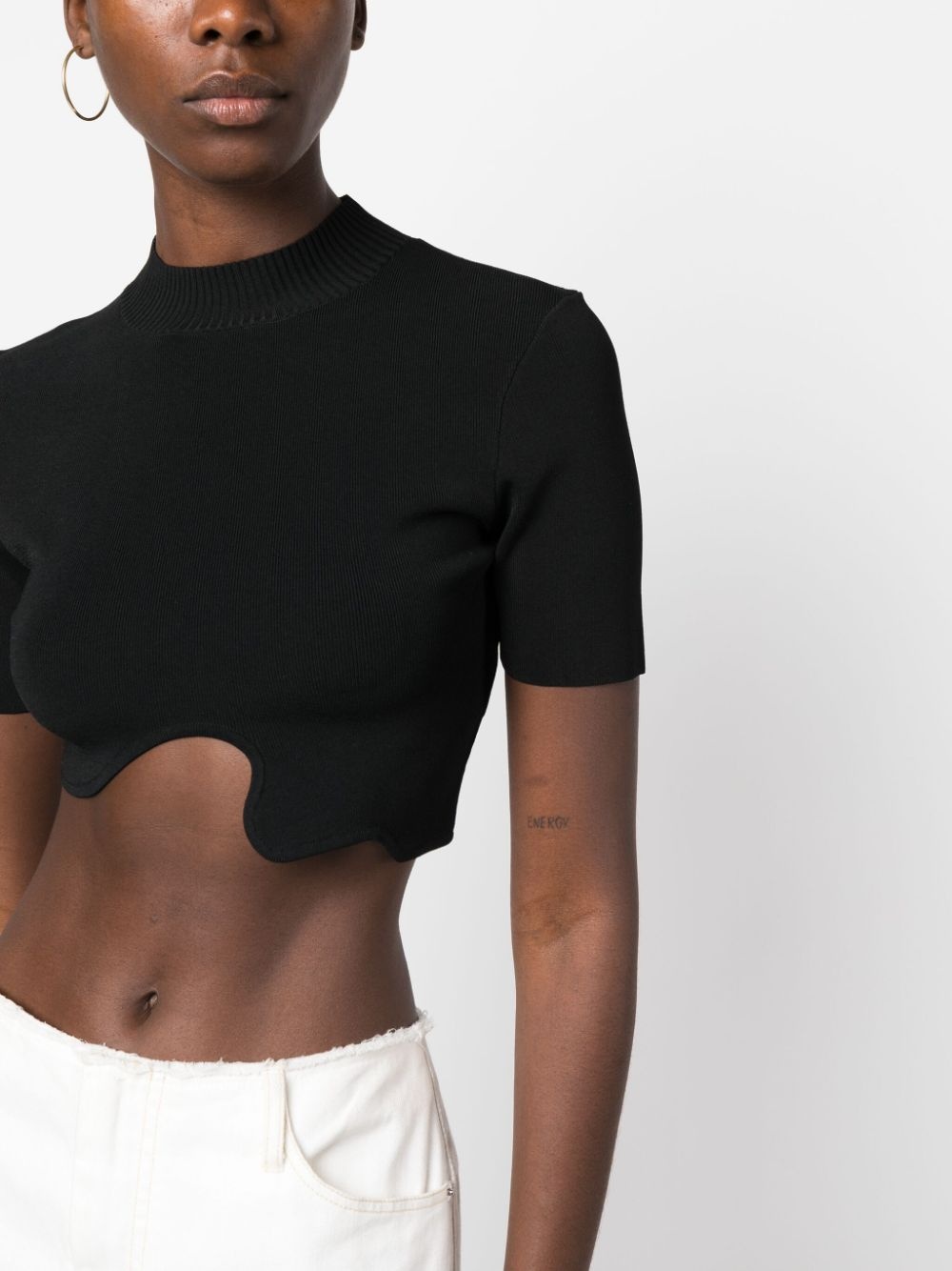 Maparadita asymmetric ribbed top - 5