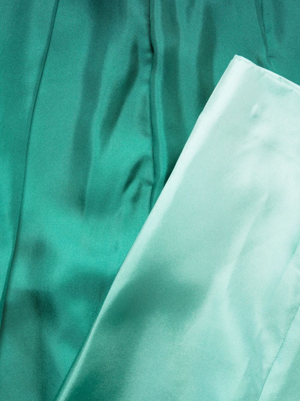 ombré-effect silk palazzo trousers - 6