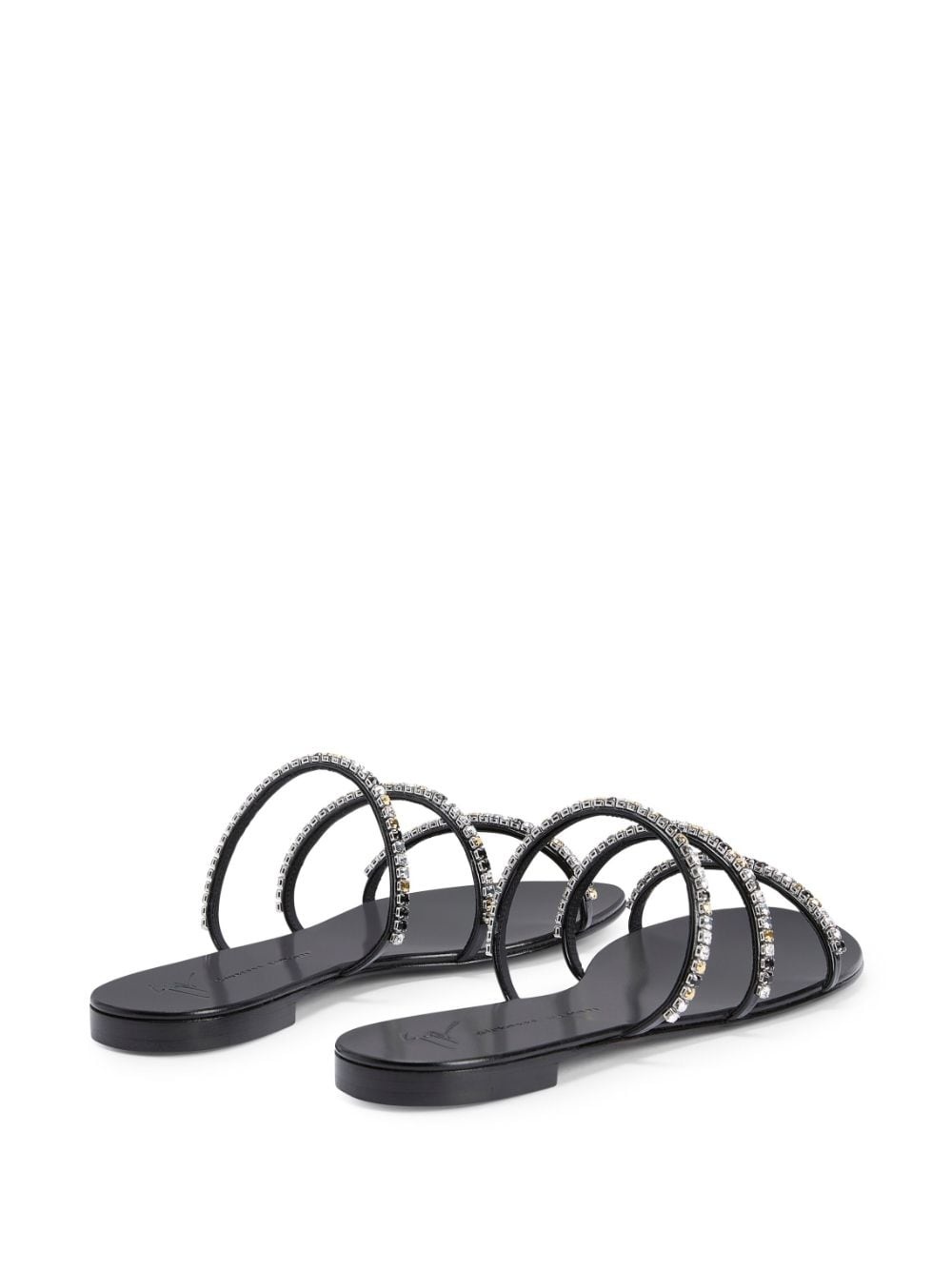 Dark Colorful embellished sandals - 3