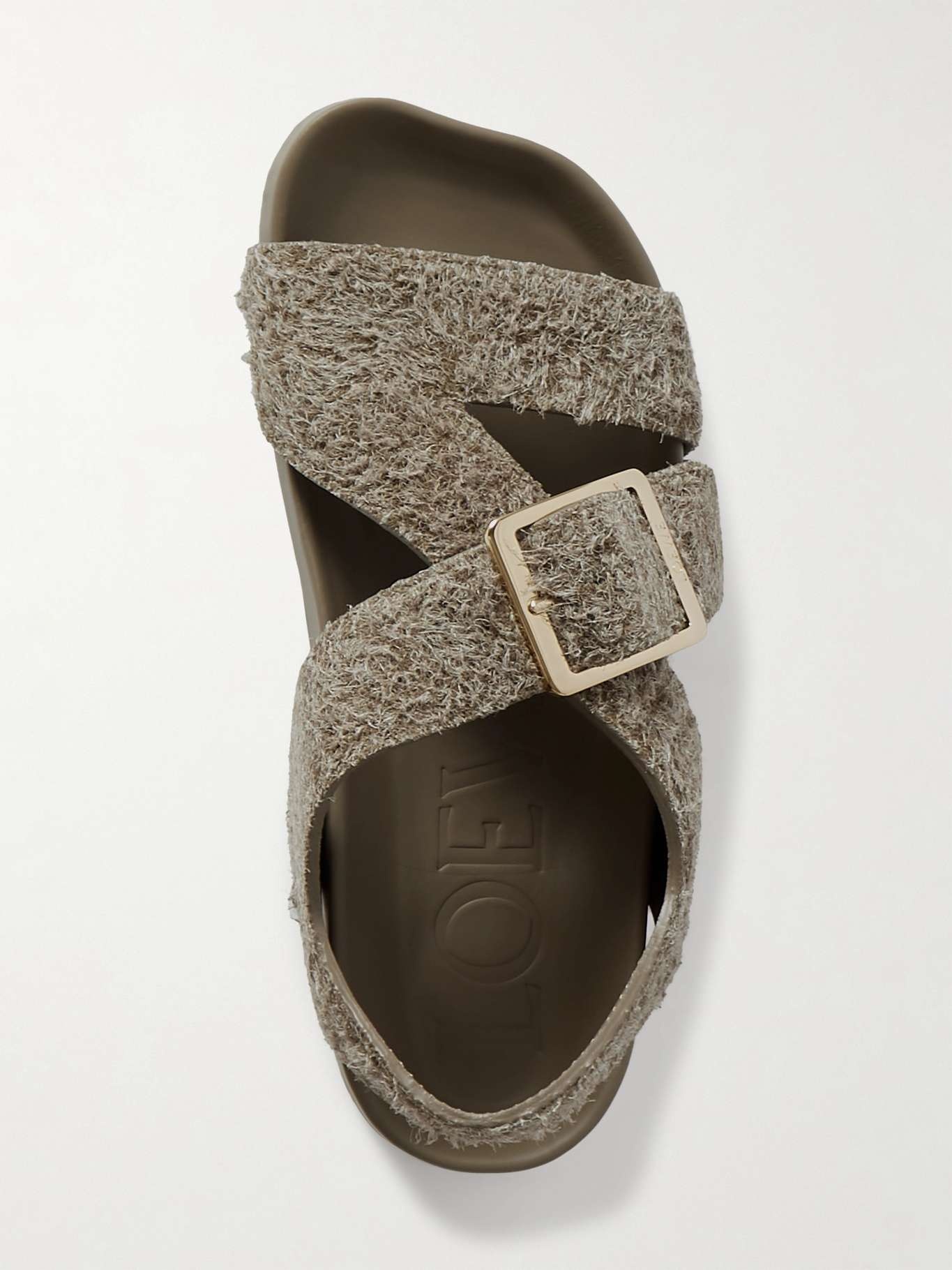 Ease buckled brushed-suede sandals - 5
