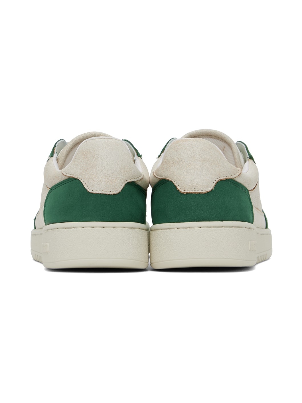 Beige & Green Dice Lo Sneakers - 2