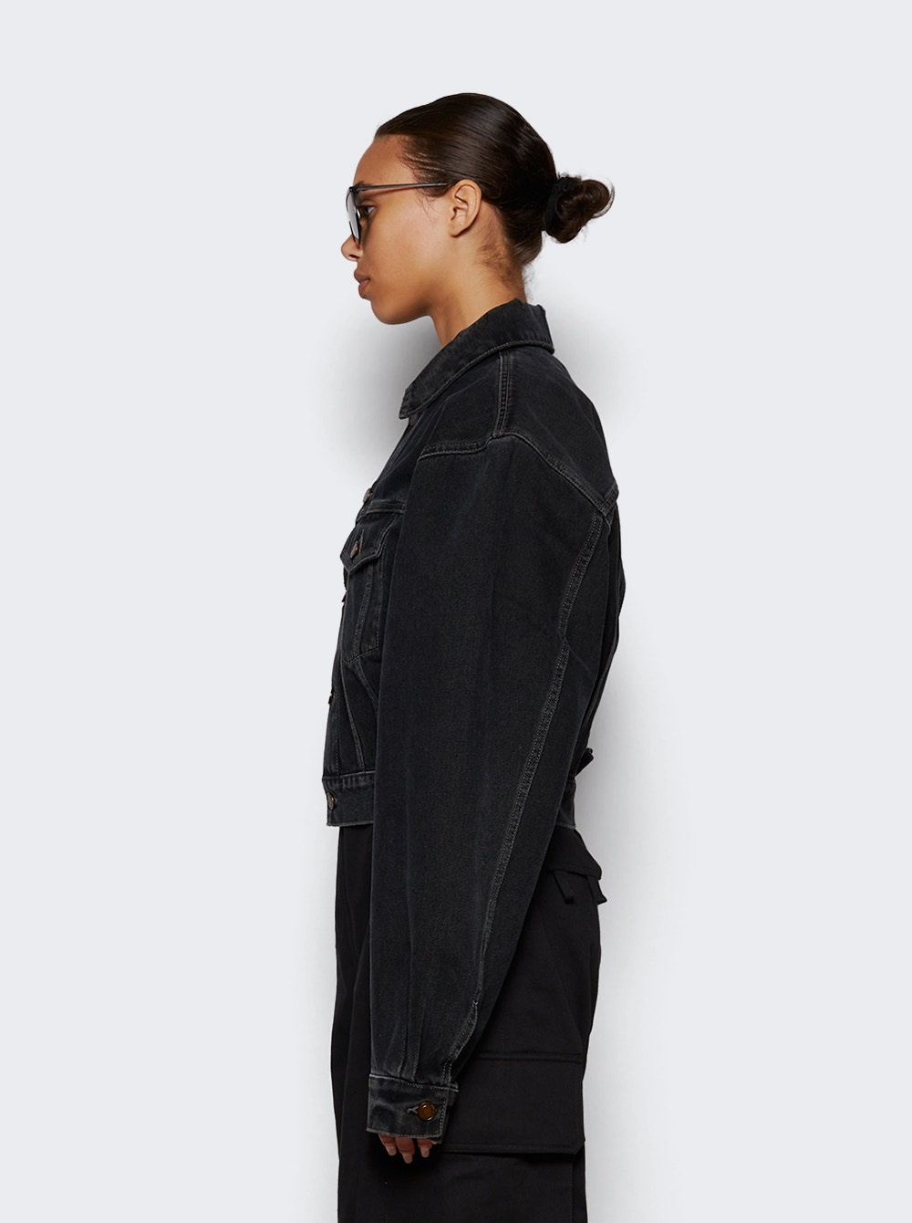 80's Denim Jacket Dark Blue - 4