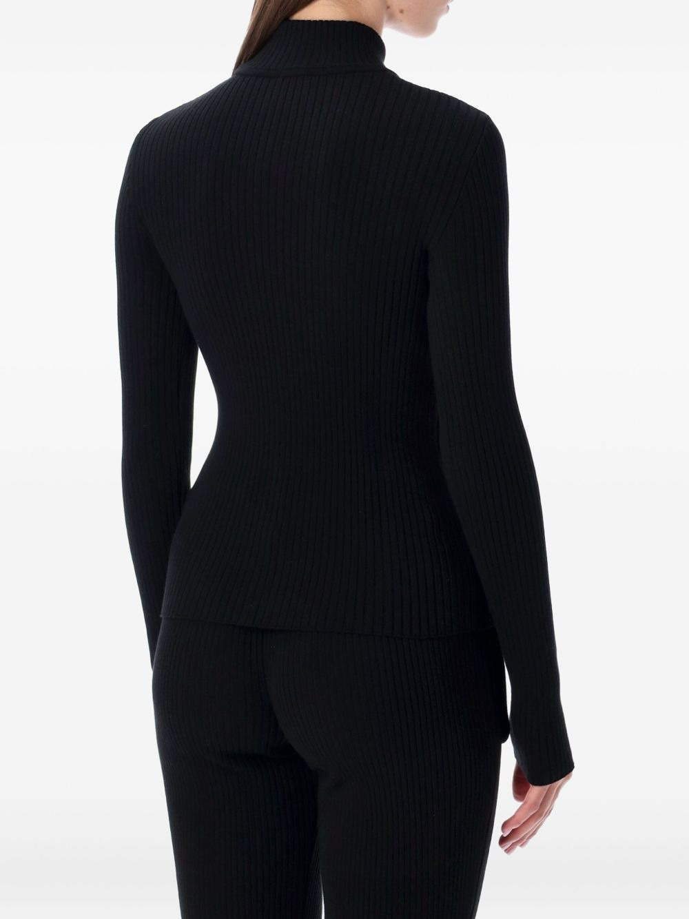 Reedition ribbed high-neck sweater - 2