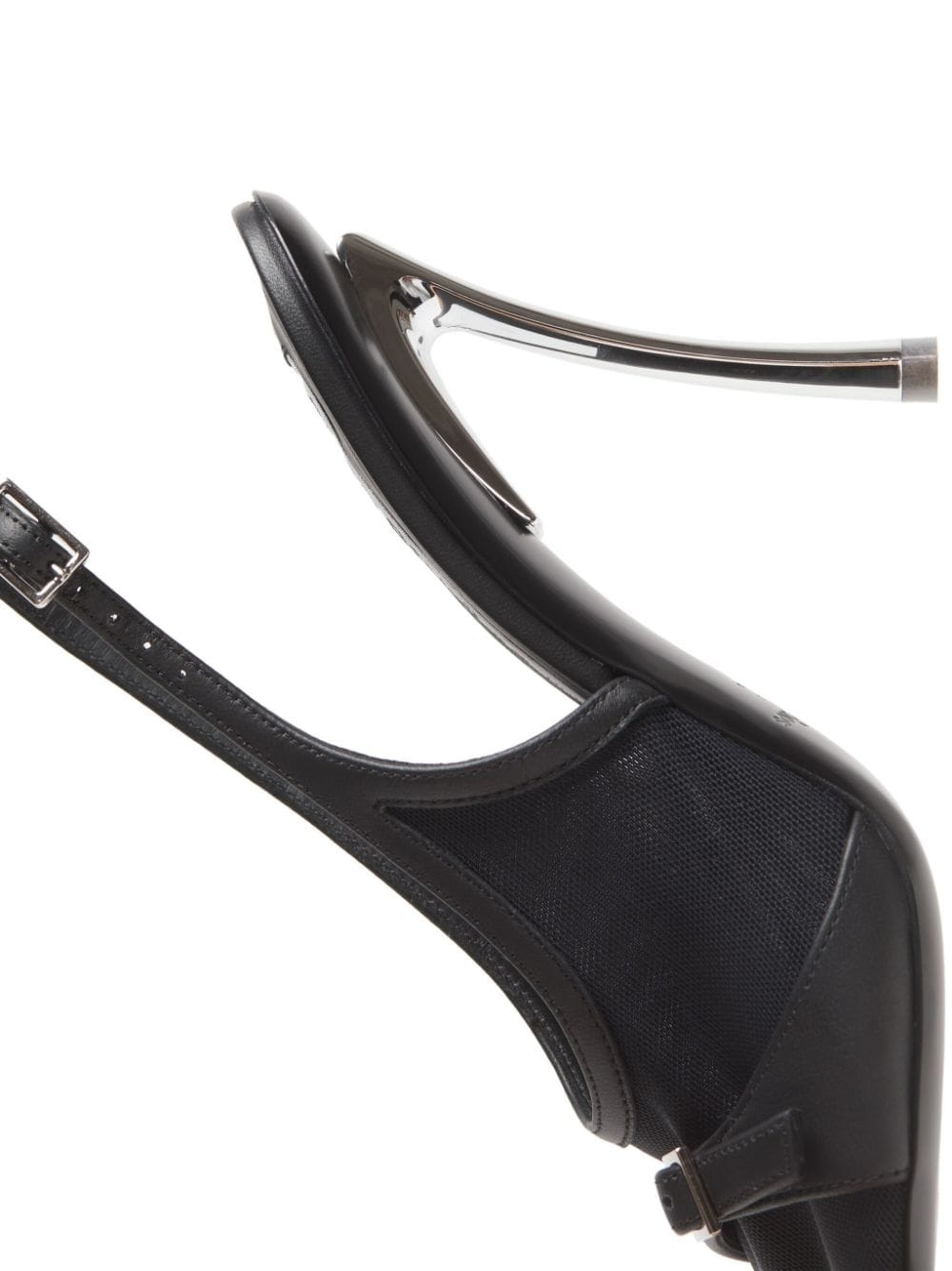 mesh-panelled sandals - 4