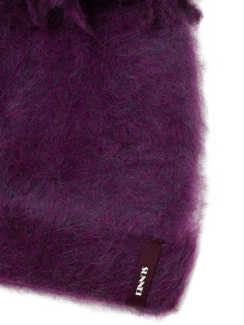 SUNNEI hairy knit beanie outlook