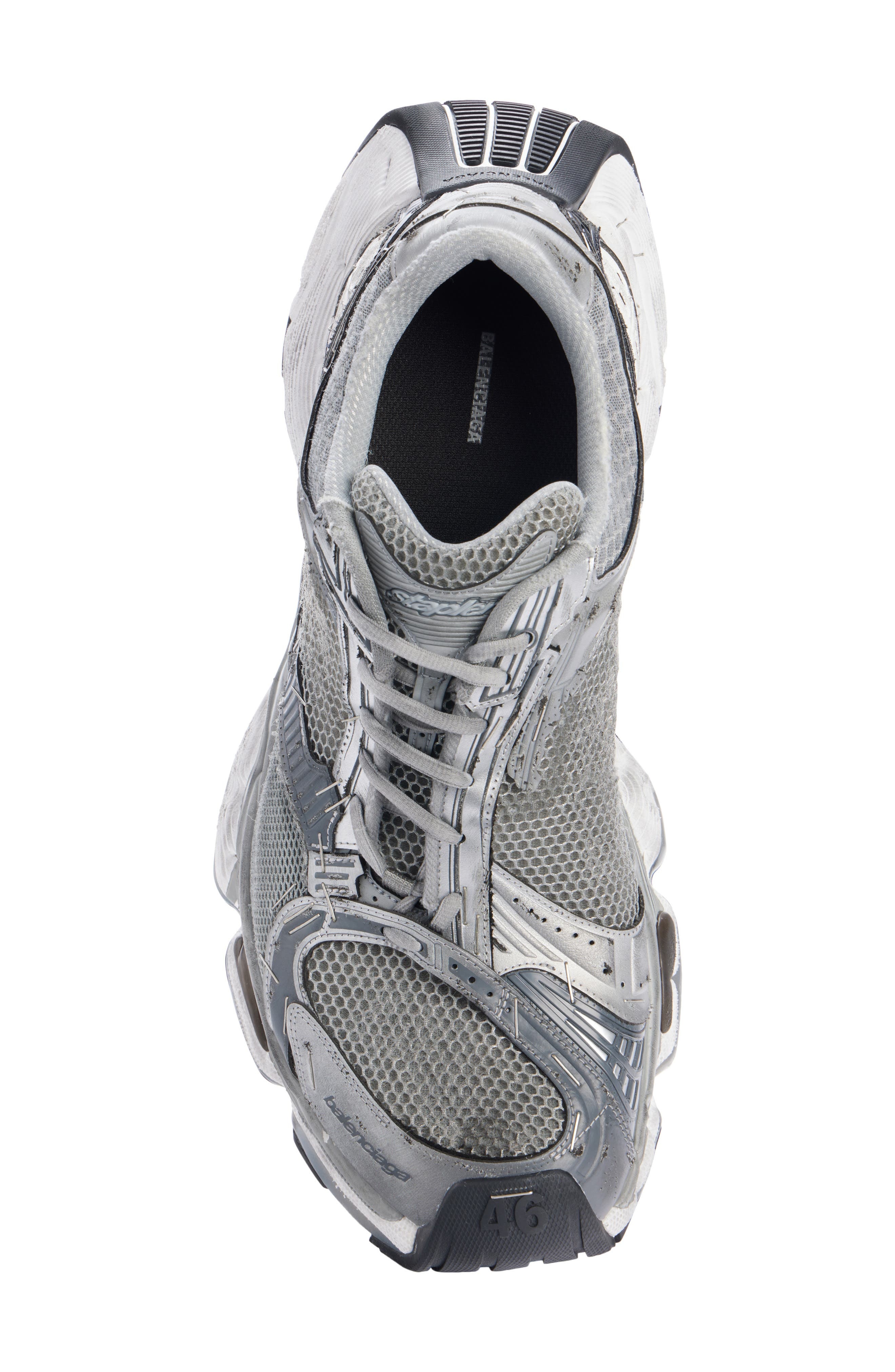 Balenciaga Stapler Sneaker in Grey/Silver/Black/White at Nordstrom - 4