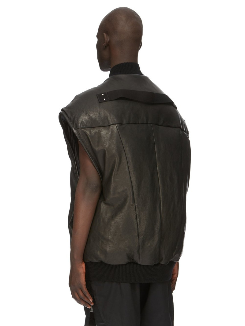 Jumbo Flight padded leather gilet 3