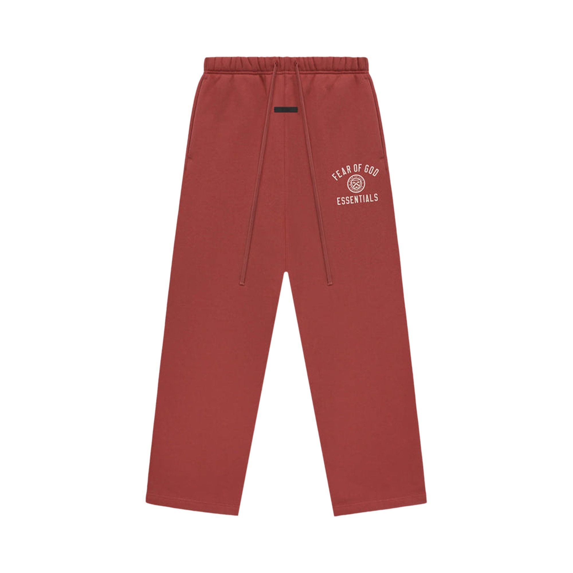 Fear of God Essentials Fleece Relaxed Sweatpants 'Crimson' - 1