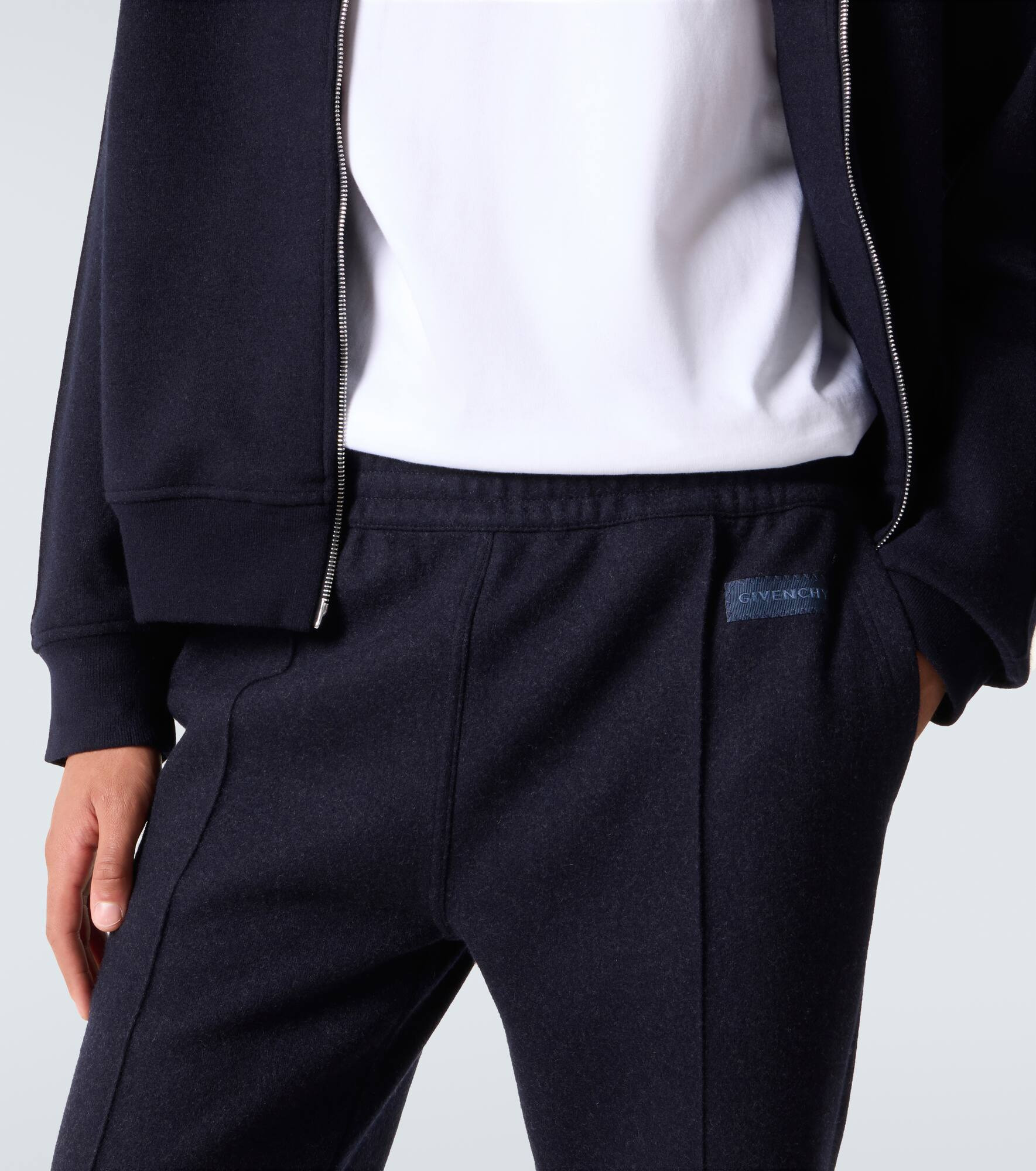 wool and cashmere-blend pants - 5
