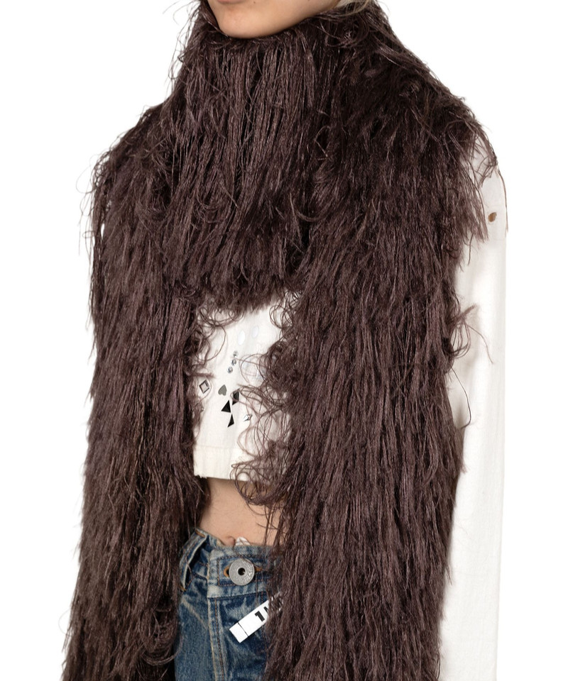 Shaggy Fringe Knit Scarf 10