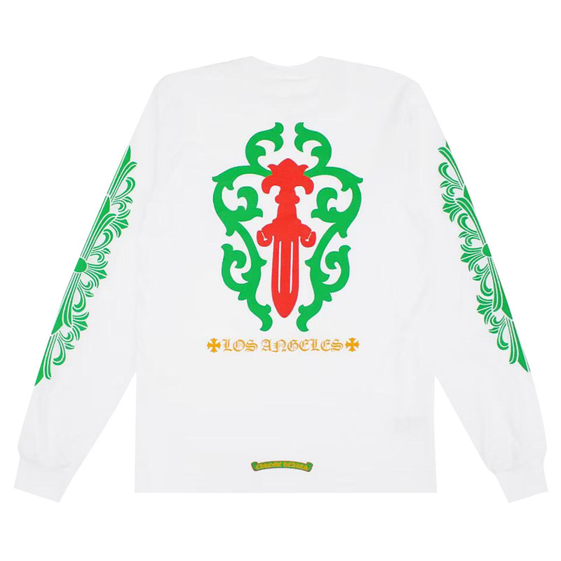 Chrome Hearts Chrome Hearts Los Angeles Exclusive Christmas Pocket Long-Sleeve 'White' outlook